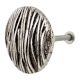 Round Bark Shape Antique Silver Aluminium Dresser Knob